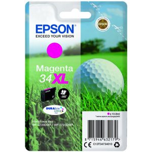 Originale Epson inkjet cartuccia A.R. pallina da golf Durab. U. 34XL - 10,8 ml - magenta - C13T34734010