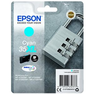 Originale Epson inkjet cartuccia A.R. lucchetto Durabrite Ultra 35XL - 20,3 ml - ciano - C13T35924010