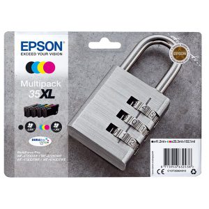 Originale Epson inkjet multipack cart. A.R. lucchetto Durab. U. 35XL - 102,1 ml - n+c+m+g - C13T35964010