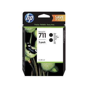 Originale HP inkjet conf. 2 cartucce 711 - 80x2 ml - nero - P2V31A